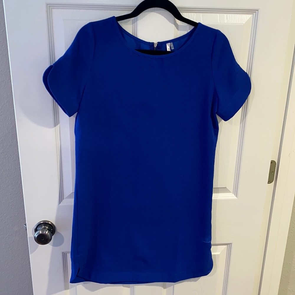 Royal Blue short sleeve dress, only worn once!